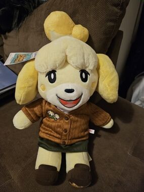 Build-A-Bear Yellow Isabelle Plush with Brown Outfit